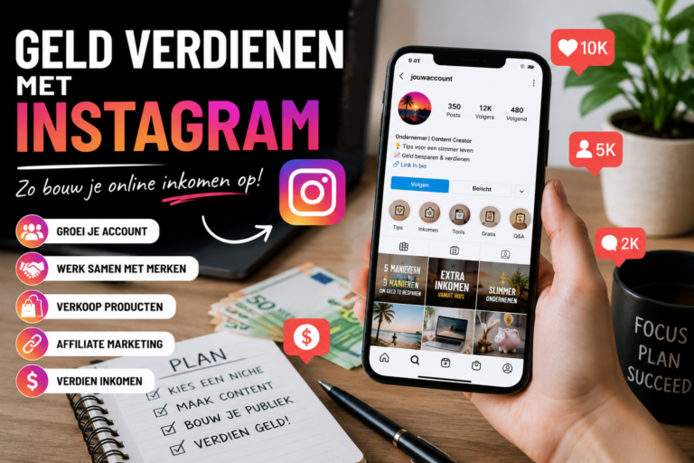 Geld verdienen met Instagram in 2026: zo bouwen creators en ondernemers online inkomen op