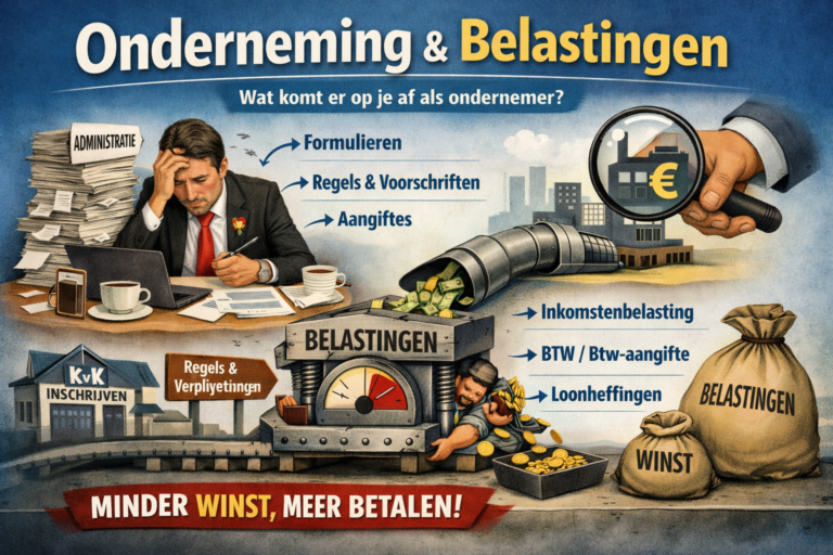 Ondernemen: papierwinkel en belastingen